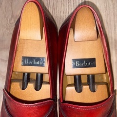 【Berluti】ベルルッティ アレッサンドロ ローファー ヴェネチアレザー 赤茶 サイズ8 シューツリー付き 〜ここぞと言う時の勝負靴に〜の画像