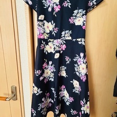 tocco 花柄ワンピース ネイビー
