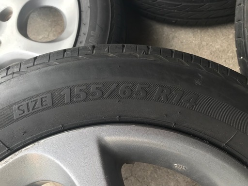 14インチ！ホンダ ライフ純正 155/65R14  ４本セット