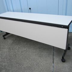 スタックテーブル　幕板あり　1800ｘ450ｘ700　ホワイト　