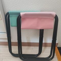 折りたたみチェア/ 2色セットの画像