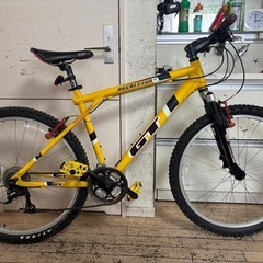 そだ 中古自転車 GT 3×9段変速 410MM MTB軽整備済み PANTHERクロスバイク軽量アルミ製フレーム外装8段変速フロント