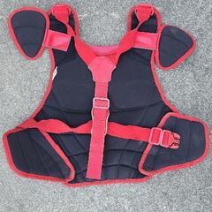 軟式野球のキャッチャー防具一式の画像