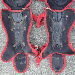 軟式野球のキャッチャー防具一式の画像