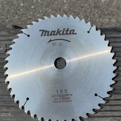 チップソー　嵐　アラシ　180-70P makita マキタ　185 MAX8250RPM 185×1.6×48T NO.A-01921 HITACHI ヒタチ　165×1.6×20×52Pの画像
