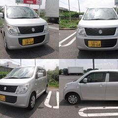 平成26年式12月登録ワゴンR　FA 美車 MH34S 社外ナビ 乗って帰れます　CVT　修復歴無し　ABS　禁煙車　シルバー　大宮発　タイヤ2024年製の画像