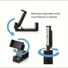 スマホホルダー 新品 飛行機、机、電車などで固定可能の画像