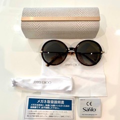 美品◎JIMMY CHOO ジミーチュウ ラウンドサングラスの画像
