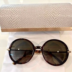 美品◎JIMMY CHOO ジミーチュウ ラウンドサングラス