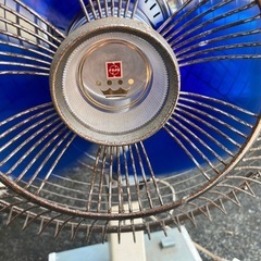 ナショナル王冠?ロゴ付きレトロ扇風機ジャンク