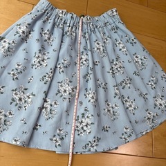 C•O•L•Z•A コルザ　キュロットスカート　Mサイズ　花柄 水色の画像