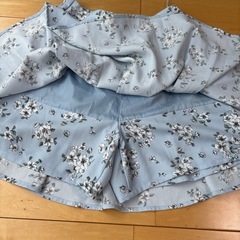 C•O•L•Z•A コルザ　キュロットスカート　Mサイズ　花柄 水色の画像