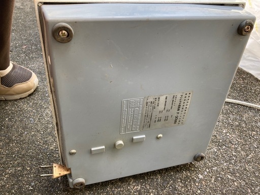 ナショナル王冠?ロゴ付きレトロ扇風機ジャンク