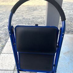【終】【B98】ステップチェアー/２段/折りたたみ式/スチール踏み台/脚立/中古/現状品の画像
