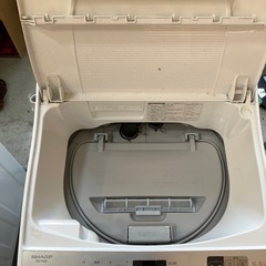 K2507-008 SHARP 洗濯乾燥機 ES-TX5D-S 5.5kg 2020年製 動作確認済み キズ汚れネット破れ有りの画像