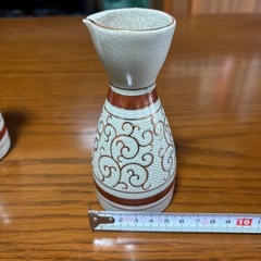 【未使用】九谷焼 徳利2個 お猪口3個の画像