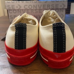 【新品】プレイコムデギャルソンx Converse限定スニーカー26.5cmの画像