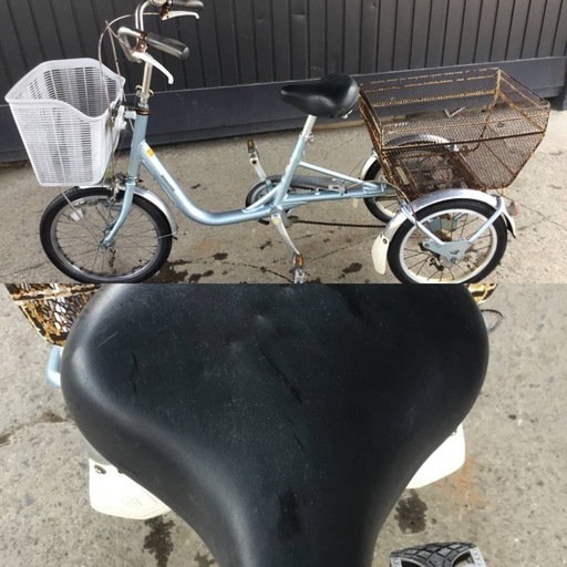 △ v 岐阜発/ ブリジストン/ WAGON/ 大人用三輪自転車/ スイングあり/ 変速なし/ 走行確認/ Rカゴサビあり/ 現状品/ R7.5/28 △