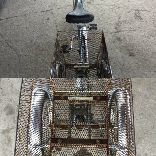 △ v 岐阜発/ ブリジストン/ WAGON/ 大人用三輪自転車/ スイングあり/ 変速なし/ 走行確認/ Rカゴサビあり/ 現状品/ R7.5/28 △