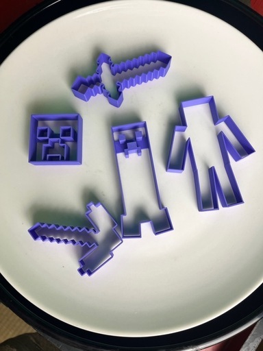 マイクラのクッキー型5セット