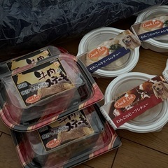 豪華ご飯と肌触りの良いクッションのワンちゃんセットの画像