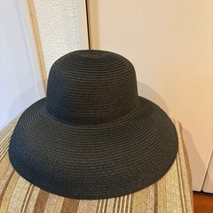 UVカット　つば広帽子の画像