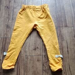 (古着)リボン付きイエローパンツ(size 90)
