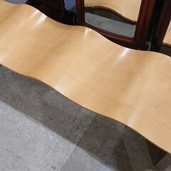 天童木工｜柳宗理｜T-5662MP｜4人掛｜波型ベンチチェアの画像