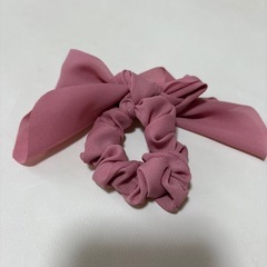 リボンシュシュピンクの画像