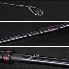 Jaccer 伸縮式釣り竿 2本セット 2.1m 美品 キャンプ 持ち運びの画像