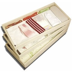 【新品、未使用】桐収納　桐箪笥　総桐　桐　着物　収納ケース　3段　雛人形　着物収納の画像