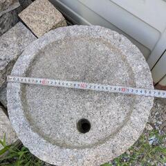 石臼　ひき臼　御影石　レトロ　アンティーク　大の画像