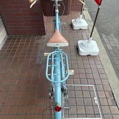 若者に人気のブランド 26インチLEDオートライト付き子供用自転車ライトブルー (リョウ 自転車本体
