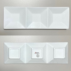 【未使用品】BONOX☆3連☆角皿☆プレート☆おしゃれ☆おつまみ☆皿☆ボノックスの画像
