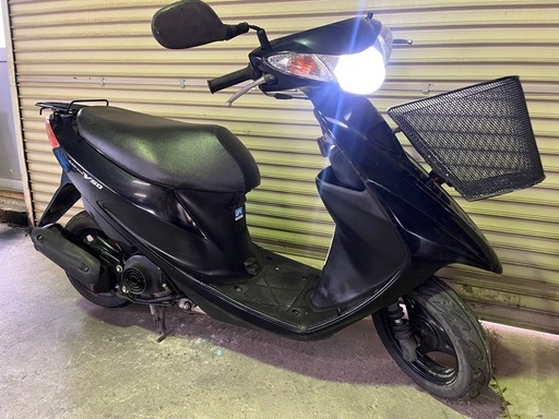 【売約済】実働 BT新品 スズキ CA44A アドレスV50 4スト原付 インジェクションバイク スクーター ブラック