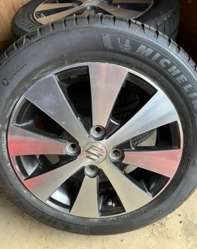 155/65r14 バリ溝夏タイヤスズキアルミホイール4本セット (sasa