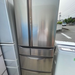 無料◎National 6ドア冷蔵庫 2007年製 445L NR-F452TM 大型冷蔵庫 両開き 観音扉 中古品の画像