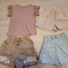 120センチ 女の子 夏服 キッズ まとめ売り ショートパンツ