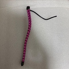 編み込みピンクブレスレット　スペイン産