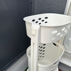 アスベルランドリーバスケット
2段　の画像