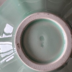 たち吉　緑青磁　輪花　菊皿　煮物鉢　深皿　5枚の画像