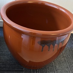 ①久松 かめ丸壺 （青い蓋付き）８号 の画像