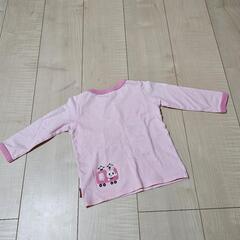【80】ミキハウス　MIKI HOUSE　長袖Tシャツ　ピンク　うさこちゃんの画像