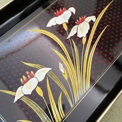 🌷おまとめ3点　新品未使用含む　大きめお盆の画像