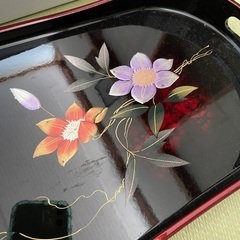 🌷おまとめ3点　新品未使用含む　大きめお盆の画像