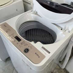 配送設置込み　2022年製　シャープ6.0K洗濯機　分解クリーニ...