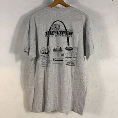 🔷🔶期間限定・特別価格🔶🔷FRUIT OF THE LOOM Tシャツ XL THE VIPER ラジオ局 両面プリント グレー 古着の画像