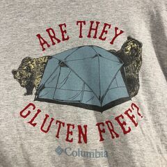 🔷🔶期間限定・特別価格🔶🔷Columbia Tシャツ XXL キャンプ 熊 グレー ビッグサイズ 古着の画像