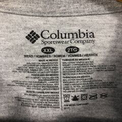 🔷🔶期間限定・特別価格🔶🔷Columbia Tシャツ XXL キャンプ 熊 グレー ビッグサイズ 古着の画像