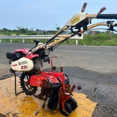 ヤンマー　管理機 SK35E 正転逆転　土上げ 土入れ 土上機 Wタイヤ 最大2.4馬力 作業幅 330mm ハンドル回動上下 畝立て 溝上げ 野菜 耕運機 動画ありの画像